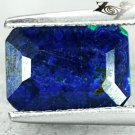 2.72 Ct.Natural Emerald 7*10 mm Ocean Island Almost Azure Blue Azurite Malachite