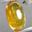 6.62 Ct.Natural Oval 8*16 mm. Rainbow Sparking Amber Yellow Mexico Barite