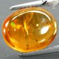 10.13 Ct.Natural Oval 10*13 mm. Rainbow Sparking Amber Yellow Mexico Barite