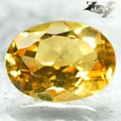 Firely Flawless Natural Oval 6*8 mm. Madagascar Intense Yellow Beryl 1.13 CT.Gem