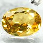 Firely Flawless Natural Oval 6*8 mm. Madagascar Intense Yellow Beryl 1.13 CT.Gem