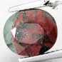 3.81 CT.Unusual Natural Oval 8*10 mm. Silver Pyrite Green Red Bloodstone Gem &eacute;��&egrave;&iexcl;�&ccedil;�&sup3;