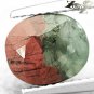 2.83CT.Natural Oval 7.5*9mm Red White Green Split Half Heliotrope Bloodstone &eacute;��&egrave;&iexcl;�&ccedil;�&sup3;