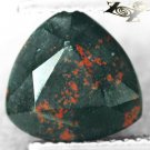 2.91 CT.Natural Trillion 9mm Red Spot Green Blood Shot Heliotrope Bloodstone 雞血石