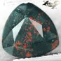 2.91 CT.Natural Trillion 9mm Red Spot Green Blood Shot Heliotrope Bloodstone 雞血石