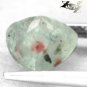2.39 CT.Unusual Natural Trillion 9 mm Silver Pyrite Green Crystal Red Bloodstone
