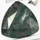 2.74 Ct.Strange Unique Natural Trillion 10 mm. Cystal White Red Green Bloodstone