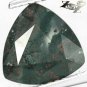 2.74 Ct.Strange Unique Natural Trillion 10 mm. Cystal White Red Green Bloodstone