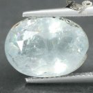 10.34 CT.Natural Oval Facet 10*14 mm. Spark Rainbow Ocean Blue Madagas Celestite