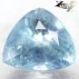 13.68CT.Firely Rare Quality Natural Trillion 12*14 mm Ocean Blue Celestite 天青石