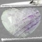 Limited Natural Heart 6*8 mm. Purple Patch White Russia Charoite 1.45 CT.Gems