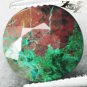 5.18 CT.Natural Round 10 mm Brown Green World Map Pattern Chrysocolla 矽å”雀石 Gems