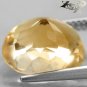 6.19 Ct.Full Fire Flawless Natural Oval 11*12.5mm. Intense Brandy Yellow Citrine