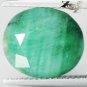 7.8 CT.Natural Oval 11*13 mm. Intense Juicy Green Serbia Emerald Beryl Gemstones