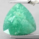 5.93 Ct.Natural Trillion 11.5 mm. Intense Mint Green Serbia Emerald Beryl Gems