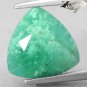 5.93 Ct.Natural Trillion 11.5 mm. Intense Mint Green Serbia Emerald Beryl Gems