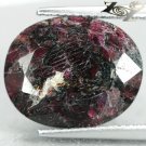 9.39 Ct.Natural Oval 12*15 mm. Black Patch Magenta Red White Eudialyte