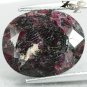 9.39 Ct.Natural Oval 12*15 mm. Black Patch Magenta Red White Eudialyte