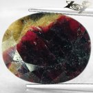 16.68 Ct.Natural Oval 16*20 mm. Magenta Red Crystal Yellow Canada Eudialyte Gems
