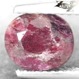 Natural Oval 6.5*7.5 mm. Intense Magenta Red Crystal Canada Eudialyte 1.81 CT.