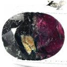 3.32 CT.Natural Oval 8*10 mm. Bi Color Intense Magenta Red Crystal Eudialyte Gem