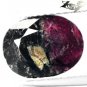 3.32 CT.Natural Oval 8*10 mm. Bi Color Intense Magenta Red Crystal Eudialyte Gem