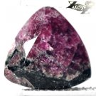 4.11 CT.Natural Trillion 10 mm. Crystal Magenta Red Matrix Black Patch Eudialyte