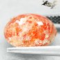 4.22 CT.Natural Oval 10*11.5 mm Spark Rainbow Colorful Illusion Confetti Sunstone