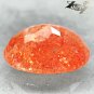 3.49 CT.Natural Oval 9*12 mm. Spark Stardust Orange Illusion Confetti Sunstone