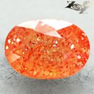3.51 CT.Natural Oval 8*11 mm. Spark Stardust Orange Illusion Confetti Sunstone