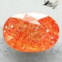3.51 CT.Natural Oval 8*11 mm. Spark Stardust Orange Illusion Confetti Sunstone