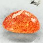 3.51 CT.Natural Oval 8*11 mm. Spark Stardust Orange Illusion Confetti Sunstone