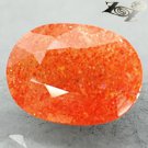 4.54 CT.Natural Oval 10*13 mm. Spark Stardust Orange Illusion Confetti Sunstone