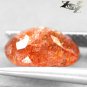 2.13 CT.Natural Oval 7.5*9.5 mm. Meteo Copper Orange Illusion Confetti Sunstone