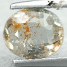 Natural Oval 7*8 mm. Spark Orange Kiwi Green Illusion Confetti Sunstone 1.23 CT