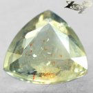 9.42 CT.Natural Trillion 14.5 mm. Orange Hematite Kiwi Green Confetti Sunstone