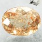 Firely Natural Oval 6*8 mm Spark Hematite Peach Orange Confetti Sunstone 1.56 CT