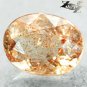 Firely Natural Oval 6*8 mm Spark Hematite Peach Orange Confetti Sunstone 1.56 CT