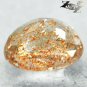 Firely Natural Oval 6*8 mm Spark Hematite Peach Orange Confetti Sunstone 1.56 CT