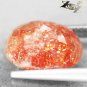 3.71 CT.Natural Oval 9*11 mm. Spark Hematite Orange Illusion Confetti Sunstone