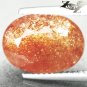 4.55 CT.Natural Round 11 mm Spark Hematite Kiwi Green Illusion Confetti Sunstone