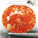 3.61 CT.Natural Oval 9*11 mm.Spark Colorful Hematite Illusion Confetti Sunstone
