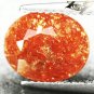 3.61 CT.Natural Oval 9*11 mm.Spark Colorful Hematite Illusion Confetti Sunstone