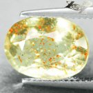 5.79 CT.Natural Oval 9*13mm.Spark Stardust Illusion Confetti Sunstone 紙屑錯覺太陽石