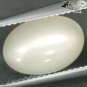 4.72 CT.Natural Oval 8.5*12 mm. Strong Cat's Eye Milky Yellow Moonstone Feldspar