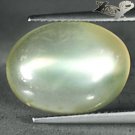 7.89 CT.Natural Oval 12*16mm.Bright Adularescence Holy Gray Oligoclase Moonstone