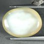 7.89 CT.Natural Oval 12*16mm.Bright Adularescence Holy Gray Oligoclase Moonstone
