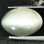 7.66 CT.Natural Oval 10*15 mm. Strong Cat's Eye Effect White Moonstone Feldspar