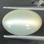 5.92CT.Natural Oval 9.5*14 Strong Cat's Eye Silky White Oligoclase Moonstone 月長石