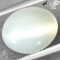 8.87 CT.Natural Oval 10.5*13 mm. Cat's Eye Effect Smoky Gray Moonstone Feldspar